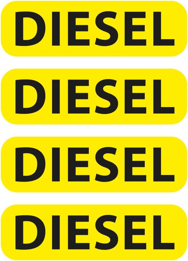 Heavy Equipment Stickers - 4pcs 6cm x 1.7cm Sticker Set