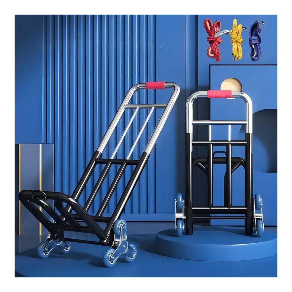 Heavy Equipment Transporter - Heavy-Duty Folding Trolley, Equipped With Adjustable