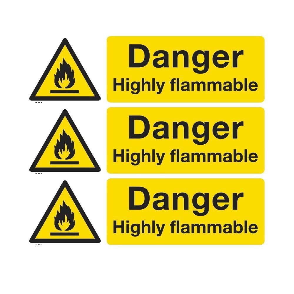 Pack of 3 Warning Safety Sign  - Heavy Equipment Stickers review and price