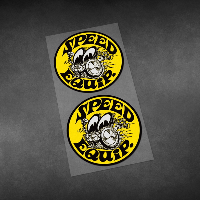 A Pair Retro MOON Racing Refle - Heavy Equipment Stickers review and price