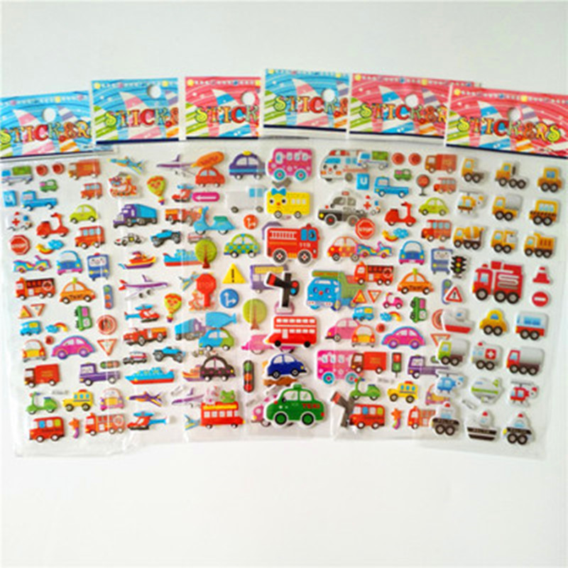 6pcs Cartoon Fireman Car Stick - Heavy Equipment Stickers review and price